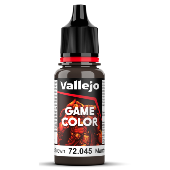 Vallejo Game Color 72.045 Charred Brown, 18 ml